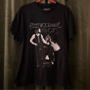 Fleetwood Mac Rumours Black Short Sleeve Tee Shirt Size L